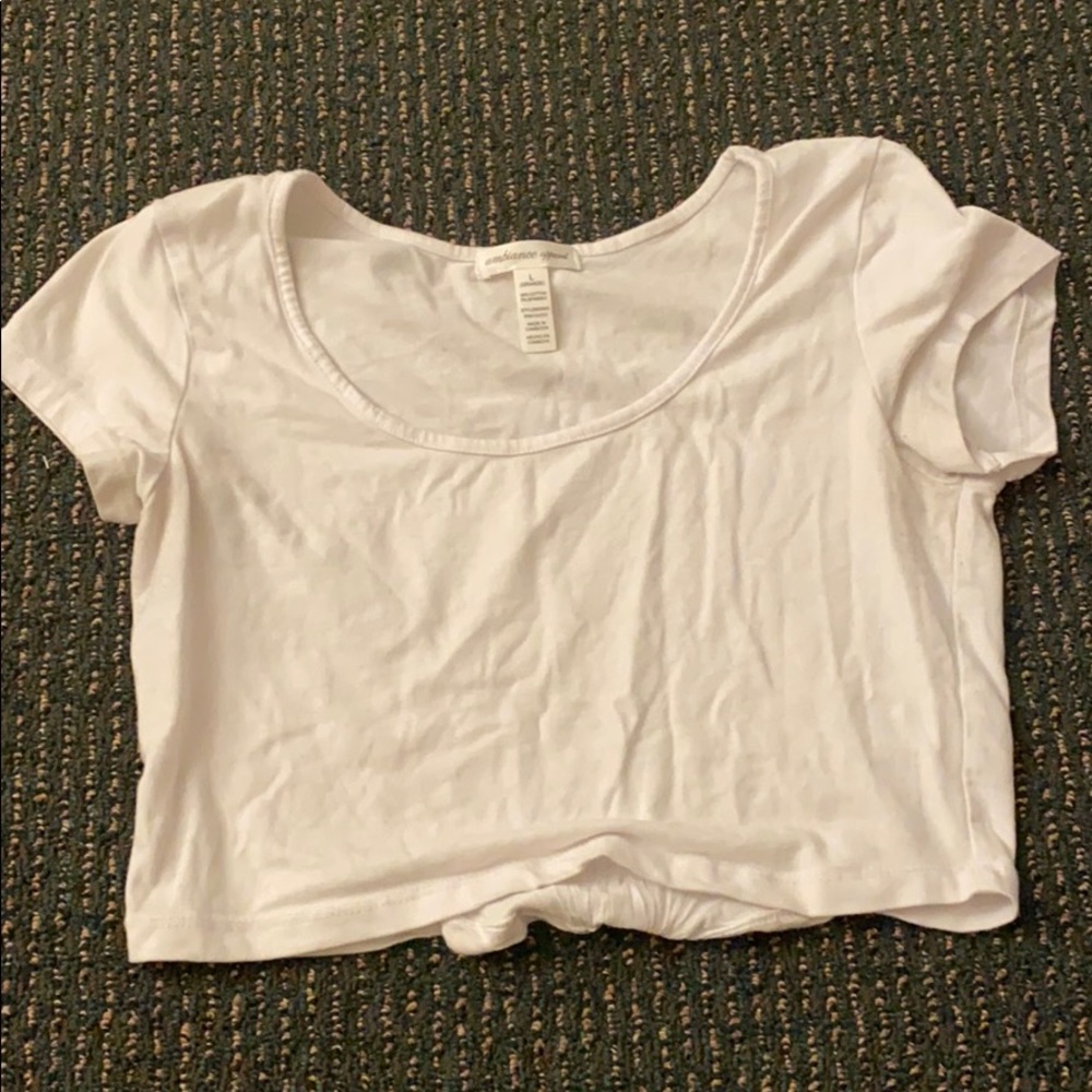 White crop top